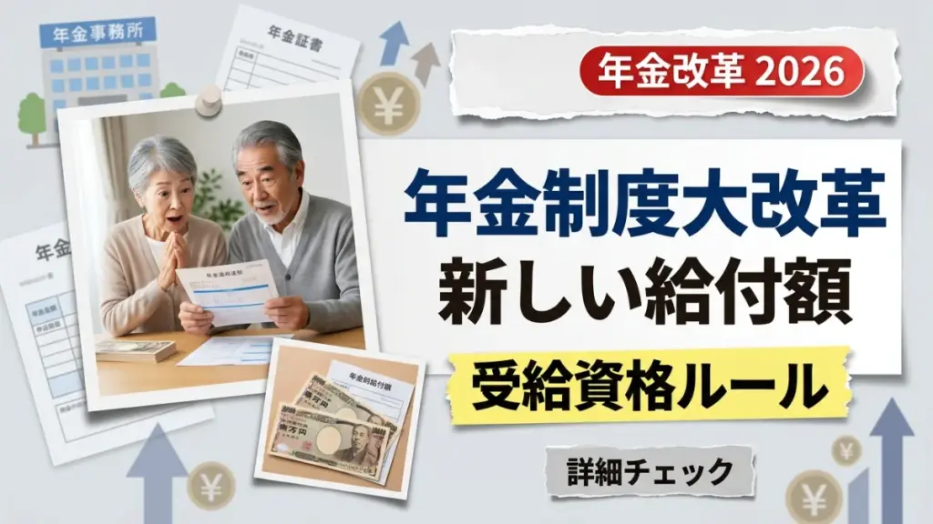 【2026年更新】年金制度大改革