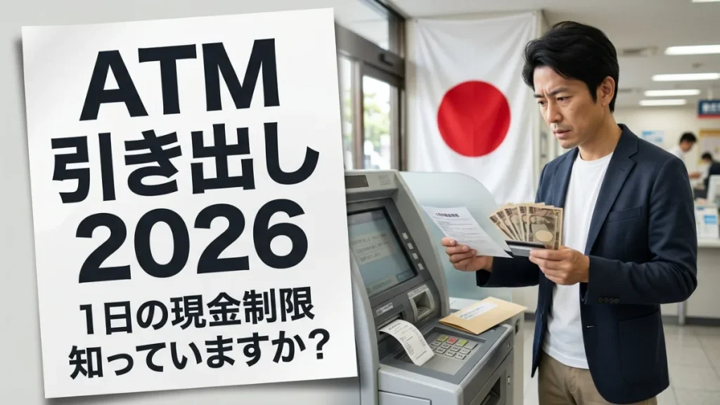日本のATM引き出し2026