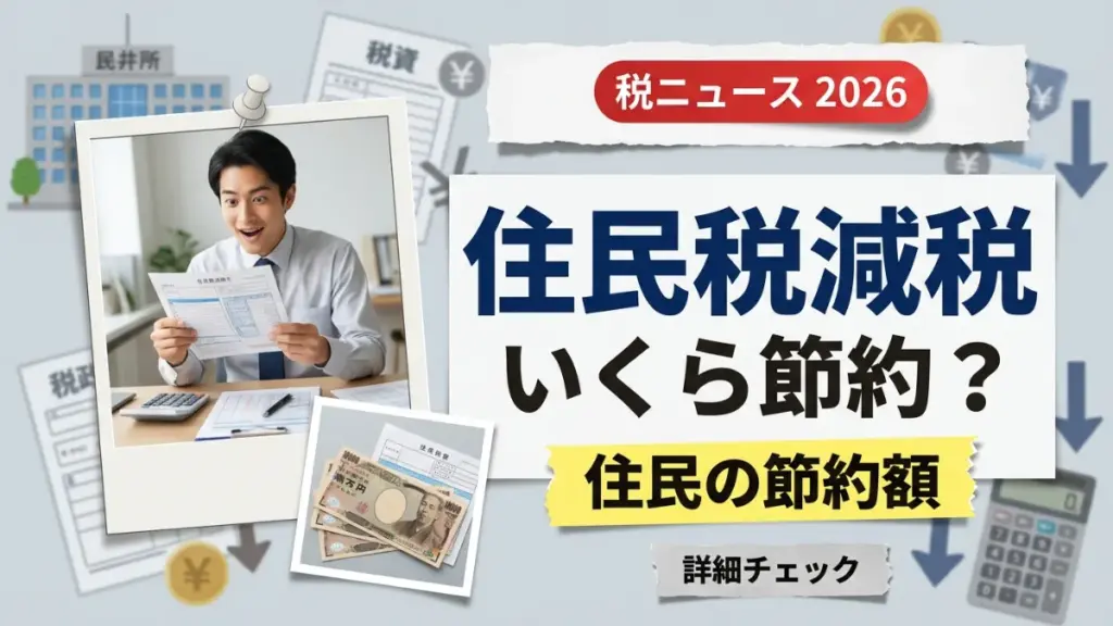 日本の住民税減税