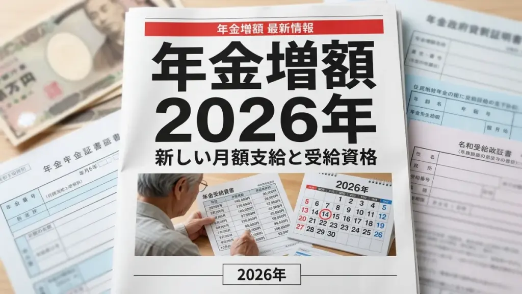 日本の年金増額2026