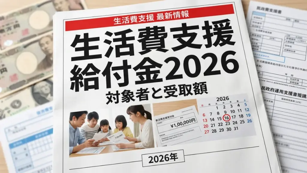 日本の生活費支援2026