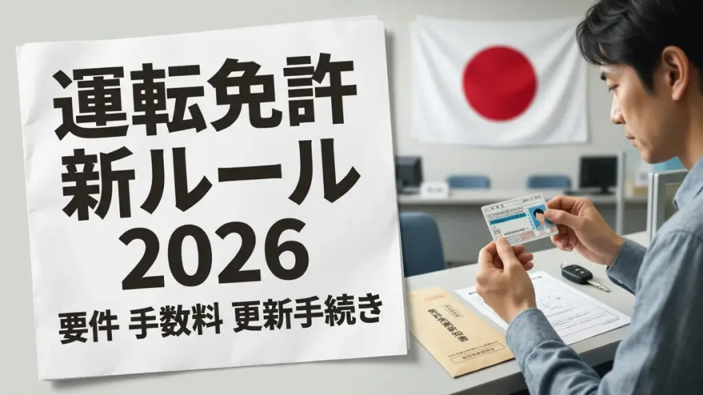 日本の運転免許ルール2026